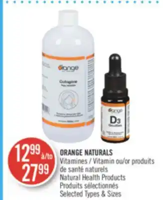 Pharmaprix Orange naturals vitamin or natural health products offer
