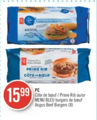 Pharmaprix Pc prime rib or blue menu angus beef burgers offer