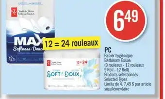 Pharmaprix Pc bathroom tissue offer