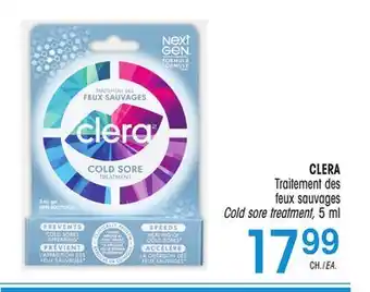 Uniprix Clera traitement des feux sauvages/cold sore treatment offer