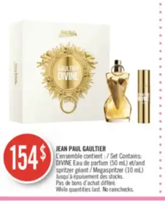Pharmaprix Jean paul gaultier set contains: divine eau de parfum (50 ml) and (10 ml) offer