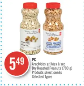 Pharmaprix Pc dry roasted peanuts (700 g) offer