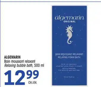 Uniprix Algemarin bain moussant relaxant/relaxing bubble bath offer