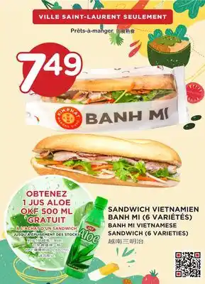 Kim Phat Banh mi vietnamese sandwich (6 varieties) offer