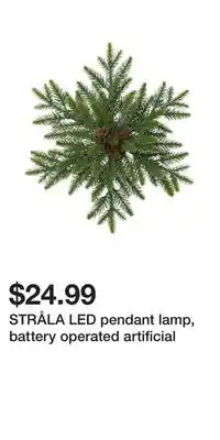 IKEA Stråla led pendant lamp, battery operated artificial offer