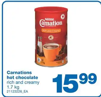 Wholesale Club Carnations hot chocolate, 1.7 kg offer