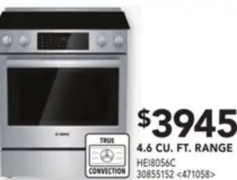 RONA Bosch 4.6 cu. ft. range offer