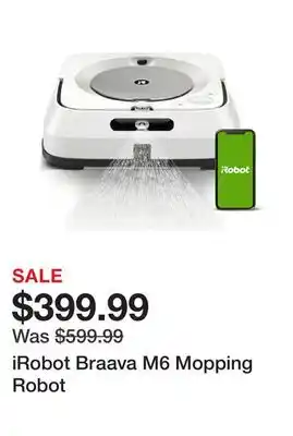 TSC Stores Irobot braava m6 mopping robot offer