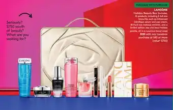 Shoppers Drug Mart Lancôme holiday beauty box offer