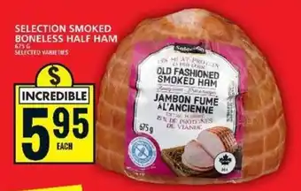 Food Basics SELECTION SMOKED BONELESS HALF HAM offer