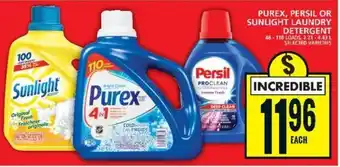 Food Basics PUREX, PERSIL OR SUNLIGHT LAUNDRY DETERGENT offer