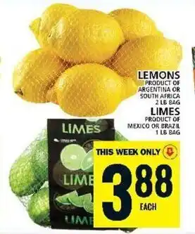 Food Basics LEMONS, LIMES offer
