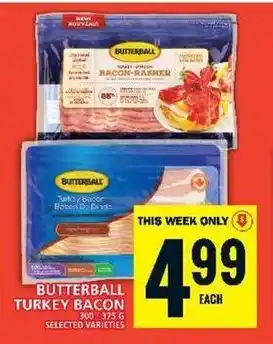 Food Basics BUTTERBALL TURKEY BACON offer