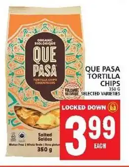 Food Basics QUE PASA TORTILLA CHIPS offer