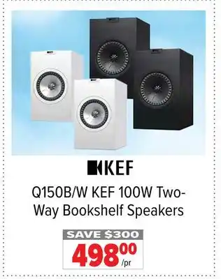2001 Audio Video Kef 100w two- way bookshelf speakers offer