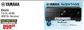 2001 Audio Video Yamaha 7.2-ch. 4k/8k hdr 10+ receiver offer
