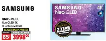 2001 Audio Video Samsung neo qled 4k quantum matrix 85 offer