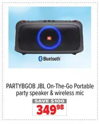 2001 Audio Video Jbl on-the-go portable party speaker & wireless mic offer