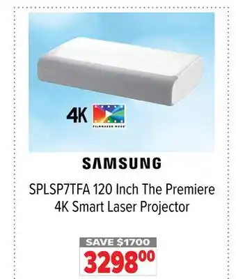 2001 Audio Video Samsung 120 inch the premiere 4k smart laser projector offer