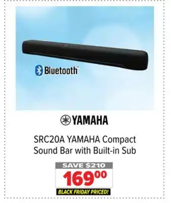 2001 Audio Video Yamaha compact sound bar with built-in sub offer