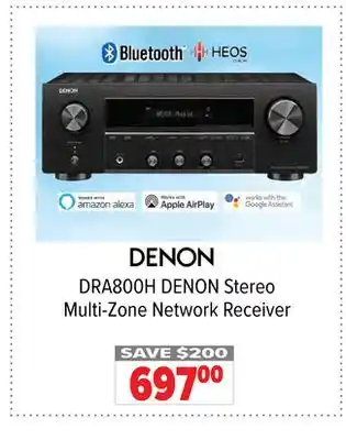 2001 Audio Video Denon stereo multi-zone network receiver offer