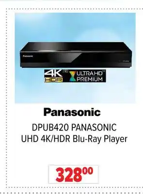 2001 Audio Video Panasonic uhd 4k/hdr blu-ray player offer