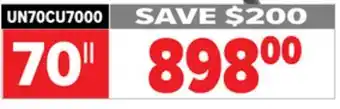 2001 Audio Video Samsung 70 uhd 4k smart crystal display offer