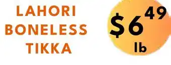 Food World Supermarket Lahori boneless tikka offer