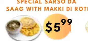 Food World Supermarket Special sarso da saag with makki di roti offer