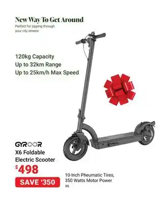Visions Electronics Gyroor x6 foldable electric scooter offer