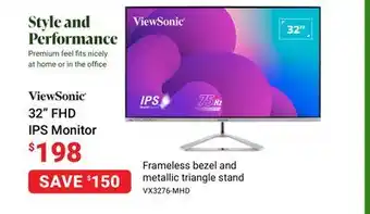 Visions Electronics Viewsonic 32 fhd ips monitor offer