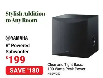 Visions Electronics Yamaha 8 powered subwoofer offer