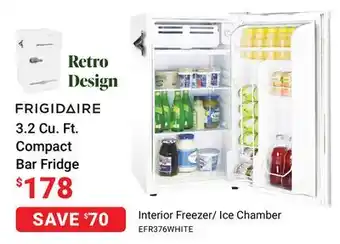 Visions Electronics Frigidaire 3.2 cu. ft. compact bar fridge offer