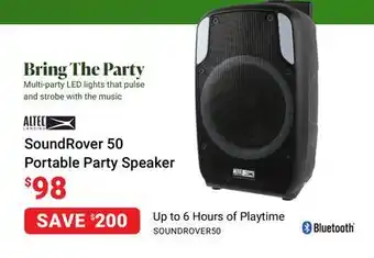 Visions Electronics Altec soundrover 50 portable party speaker offer