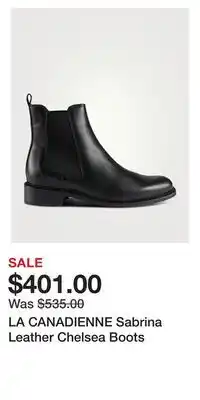 Holt Renfrew La canadienne sabrina leather chelsea boots offer