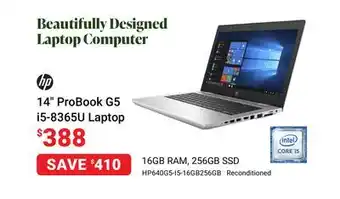 Visions Electronics Hp 14 probook g5 i5-8365u laptop offer