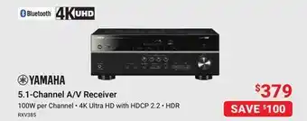 Visions Electronics Yamaha 5.1-channel a/v receiver offer