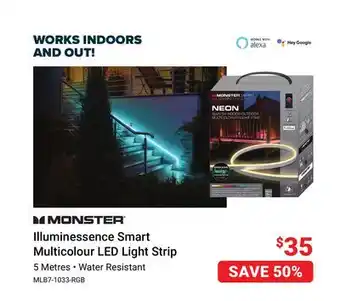 Visions Electronics Monster illuminessence smart multicolour led light strip offer