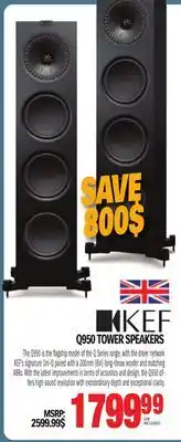 Centre Hi-Fi Kef tower speakers offer