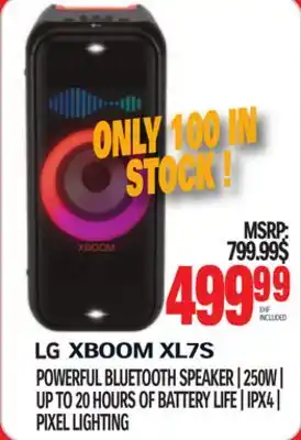 Centre Hi-Fi Lg powerful bluetooth speaker | 250w | up to 20 hours of battery life | ipx4 | pixel lighting offer