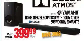 Centre Hi-Fi Yamaha home theater soundbar with dolby atmos subwoofer / 200 watts offer