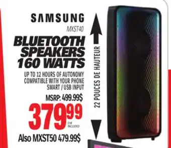 Centre Hi-Fi Samsung bluetooth speakers 160 watts offer