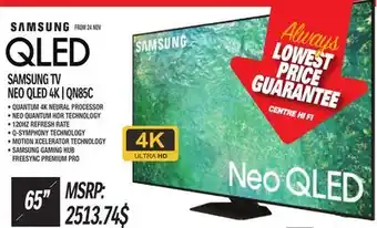 Centre Hi-Fi Samsung tv neo qled 4k 65 offer