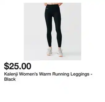 Decathlon Kalenji women's warm running leggings - black offer