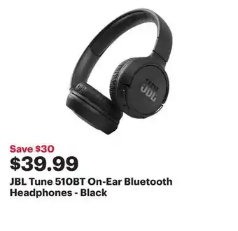 Best Buy Jbl tune 510bt on-ear bluetooth headphones - black offer