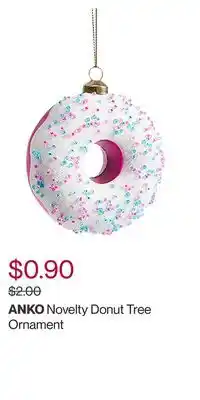Novelty donut tree ornament