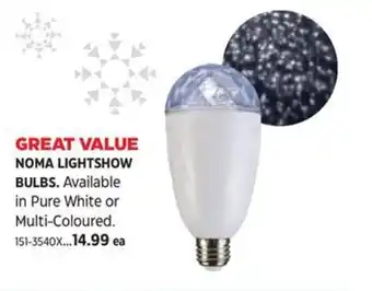Canadian Tire NOMA LIGHTSHOW BULBS offer