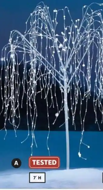 Canadian Tire 7" PURE WHITE TWINKLING WILLOW TREE offer