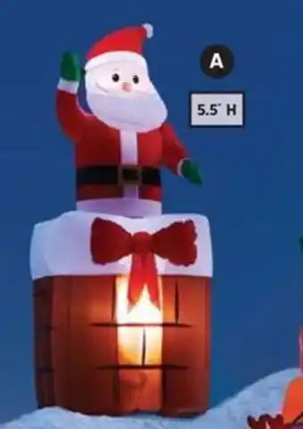 Canadian Tire 5.5" SANTA IN CHIMNEY offer