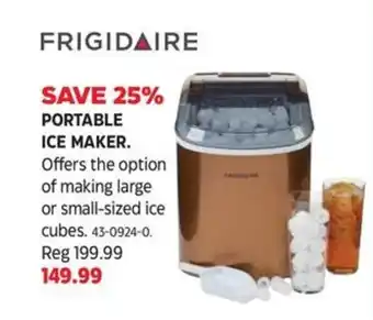 Canadian Tire FRIGIDAIRE ICE MAKER offer